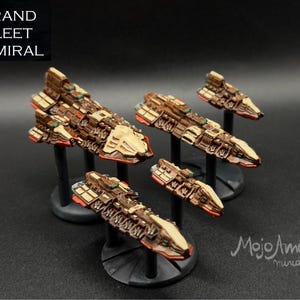 Grand Fleet Admiral - Imperial Hemina Fleet - Fleet Scale Spaceship - Starship - Resin Printed Miniature - Spaceship Gaming - Naval Gaming