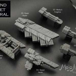 Grand Fleet Admiral - Corporate and AI Fleets - Fleet Scale Spaceship - Starship - Resin Printed Miniature - Spaceship Gaming - Naval Gaming