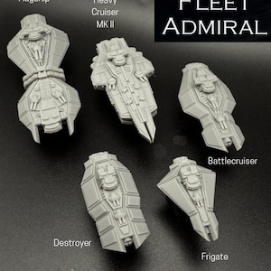 Martian Confederation Fleet: Resin Miniature Spaceship - Grand Fleet Admiral