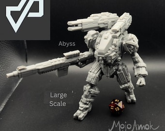 32mm Resin Printed Mech: Sci-Fi Wargame Miniature - Vesper Project