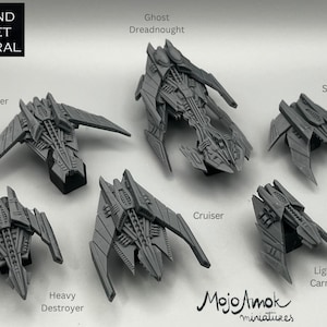 Grand Fleet Admiral - United Merathia Fleet - Fleet Scale Spaceship - Starship - Resin Printed Miniature - Spaceship Gaming - Naval Gaming