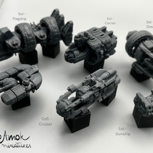 Saunick - Minor Faction Fleets Volume 6 - Technologists - Fleet Scale - Starship - Resin Printed Miniature - Spaceship Gaming - Naval Gaming