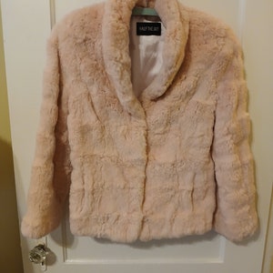 Pink Rabbit Fur Coat