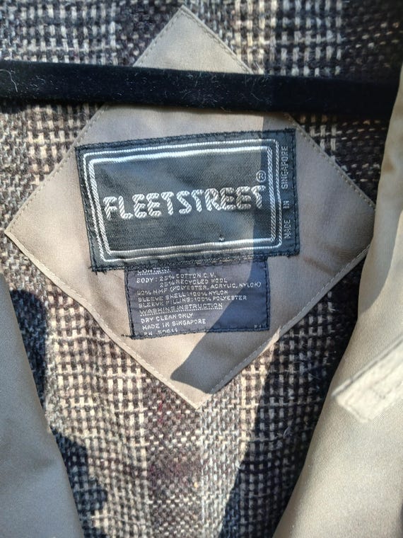 Trench-coat Long Fleet Street De Londres - Taille 8 - Noir - Occasion Très Bon État