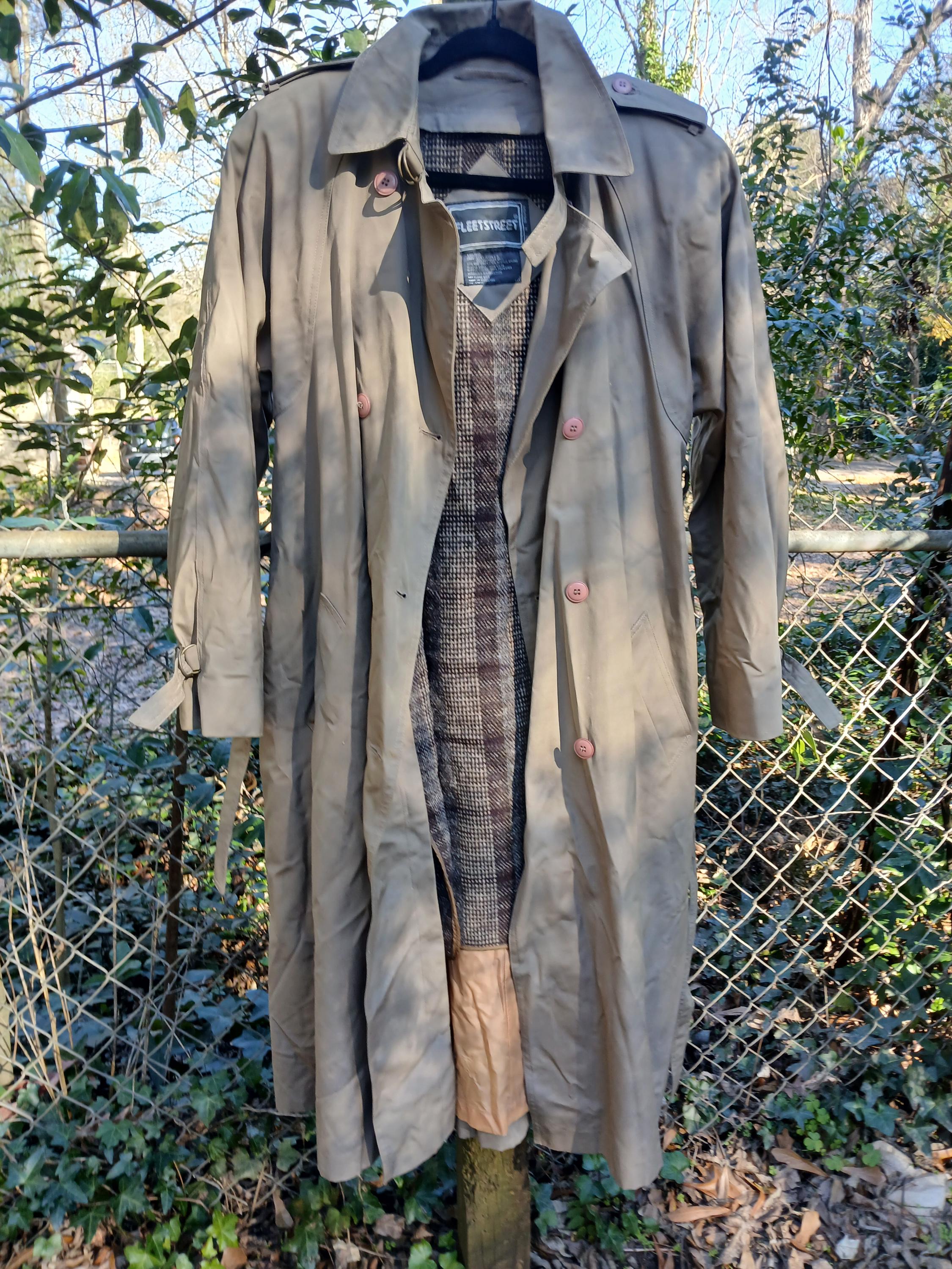 ジャケット・アウター vintage fly front long chester coat Fleet Street Vintage Trench Coat With Removable Lining - Etsy