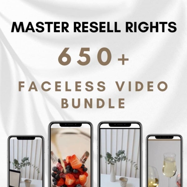 1400+ Faceless Videos | Aesthetic Videos | Master Resell Rights | MRR | Done For You | DFY | Faceless Instagram Account | Story Templates |