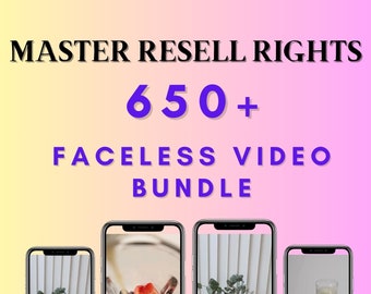 1400+ Faceless Videos | Aesthetic Videos | Master Resell Rights | MRR | Done For You | DFY | Faceless Instagram Account | Story Templates |