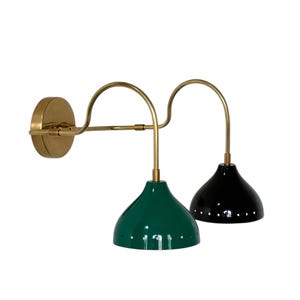 Handmade Wall Sconce - Mid century brass wall sconce - Modern Wall Sconce - Italian wall sconce - One Piece - Raw Brass Finish