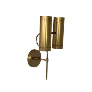 One Piece Brass wall sconce - Italian wall sconce - Mid century brass wall sconce - Modern style wall sconce -Italian wall light Vanity lamp