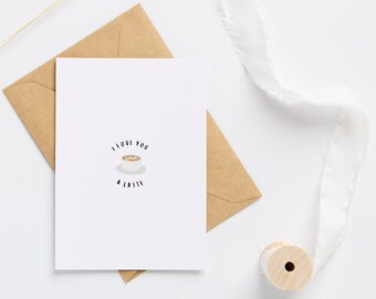 Blank I Love You a Latte Card