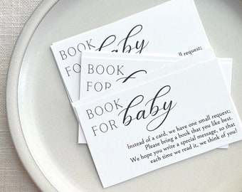 PRINTED Book for Baby Enclosure Cards, Request Books instead of a Card, Baby Shower Invitation Enclosure - 2872