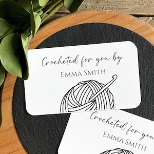 Custom Business Cards | Handmade For Your Cards | Thank You Cards | Crocheted For You | Printed Business Cards | Promo | 3095