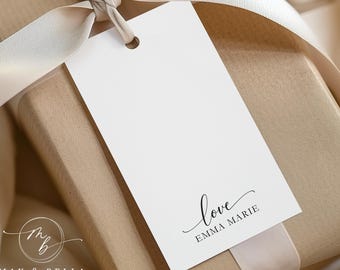 PRINTED Personalized Gift Tag | Minimalist Tags | Custom Tags | Enclosure Cards | Favor Tags - 4633