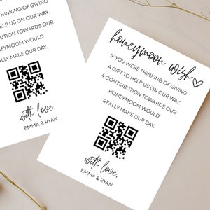 Gepersonaliseerde bruiloft huwelijksreis wens geld gedicht verzoekkaarten, huwelijksuitnodiging, Kraft Card A2 (2550)