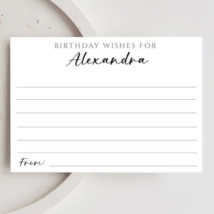 GEDRUCKTe Geburtstagswünsche, Happy Birthday, personalisierte Karten, Feierkarten, Sweet 16, Quinceanera 15. Geburtstag, Ratgeberkarte 3846