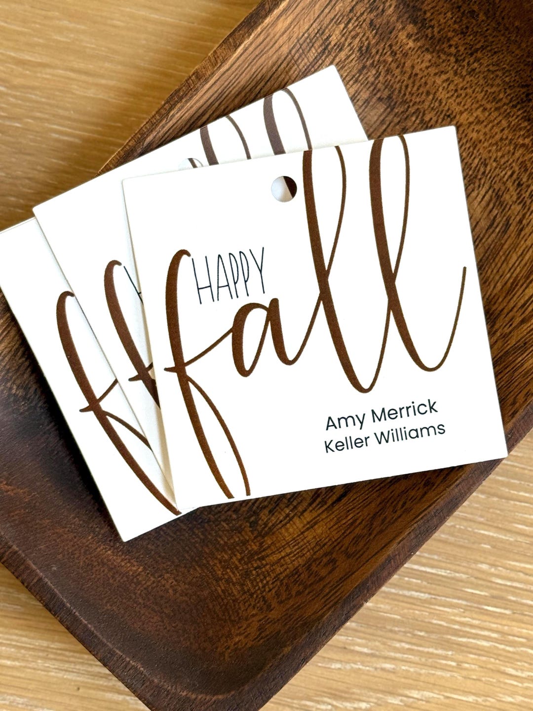PRINTED Happy Fall Gift Tags, Fall Favor Tags, Autumn Tag, Thanksgiving ...