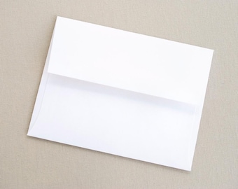 Blank White Envelopes - Set of 20 A2 Envelopes