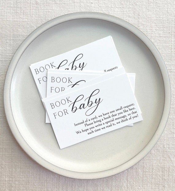 PRINTED Book for Baby Enclosure Cards, Request Books instead of a Card, Baby Shower Invitation Enclosure - 2872