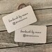 Mini Business Cards | Handmade with Love | Rounded Corners | Printed Business Cards | Kraft | 6730