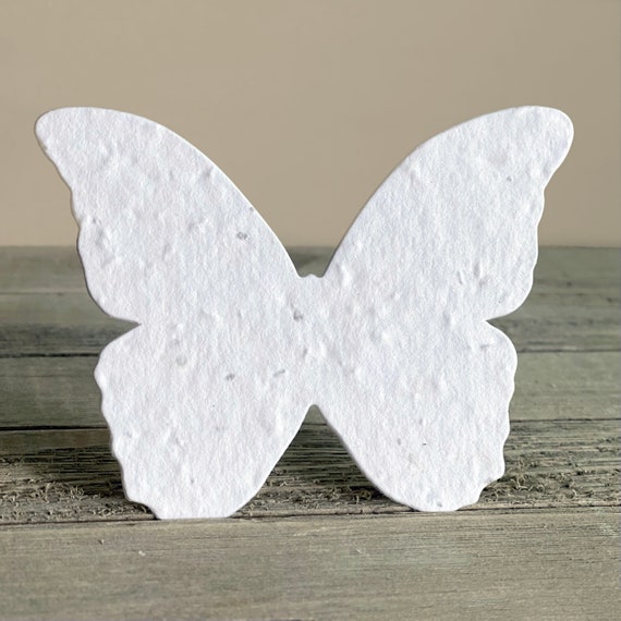 Plantable Seed Paper Butterfly - Large, Seed Favors, Wildflower Seeds, Seed Favor, Butterfly Seed Favor