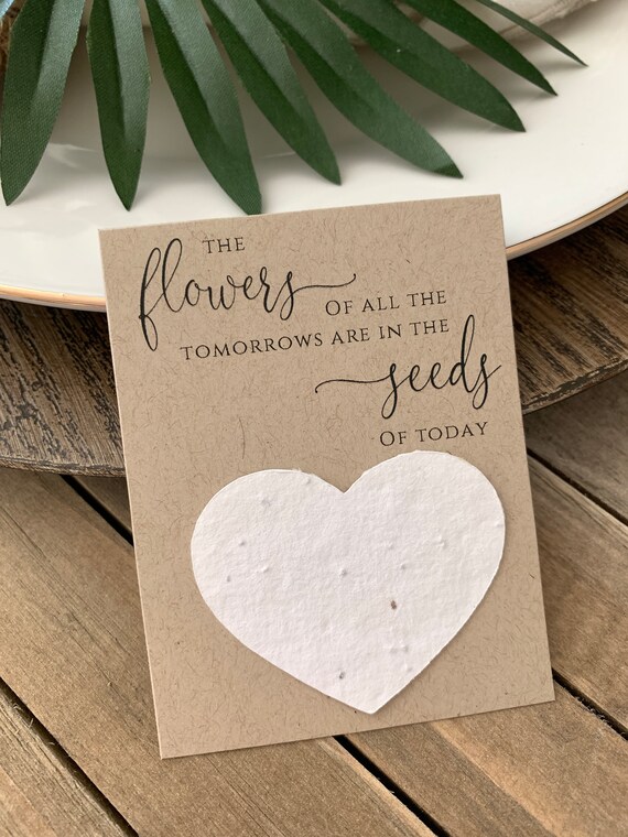 Fully Assembled Plantable Teacher Appreciation Cards, Teacher Favors, PTA, PTO, Gift, Plantable Seed Hearts, Seed Paper 2876