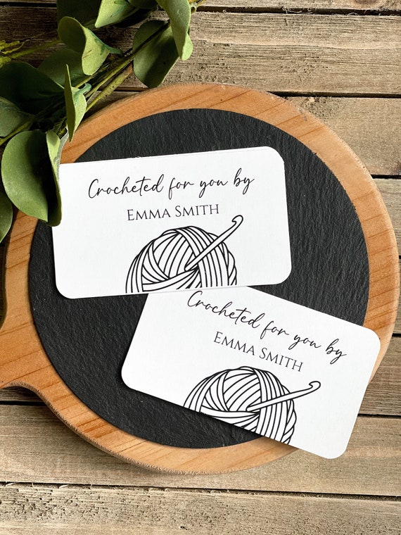 Custom Business Cards | Handmade For Your Cards | Thank You Cards | Crocheted For You | Printed Business Cards | Promo | 3095