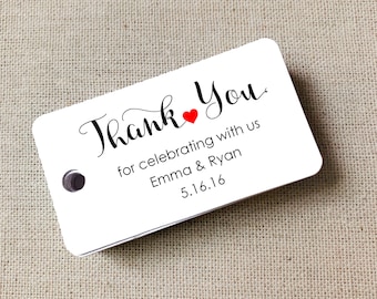 Custom Thank You Tags, Wedding Tags, Personalized Tags, Custom Wedding Tags, Gift Tags, Personalized, Custom Tags