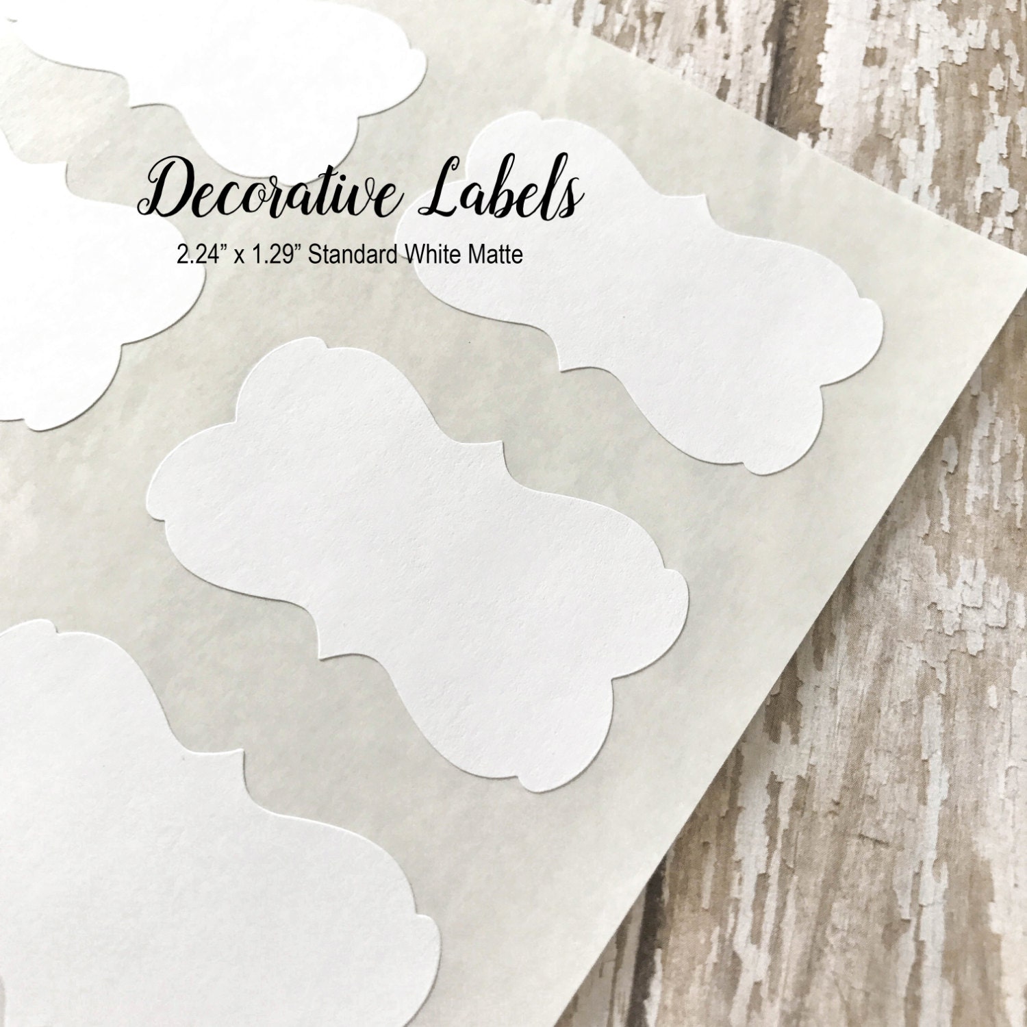 white decorative stickers blank stickers labels diy etsy