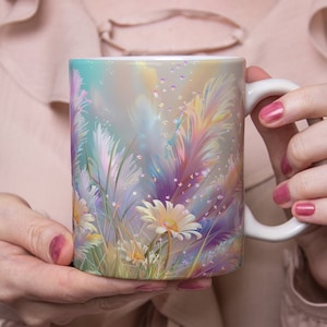 3D Mug Wrap ,Flowers Mug Wrap,butterfly Mug  , 11oz & 15oz Mug Template, Mug Sublimation Design, Mug Template, Instant Digital Download PNG