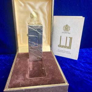 Silver Bark Vintage Dunhill Feuerzeug Super Mint Zustand Funktioniert 1 Jahr Garantie