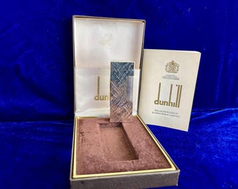 Vintage Florentine Silver Dunhill Lighter 99.9% New Condition Works 1 Year Warranty