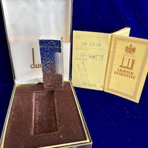Vintage Rollagas Silver Dunhill Feuerzeug 99,9% Neuer Zustand Funktioniert 1 Jahr Garantie