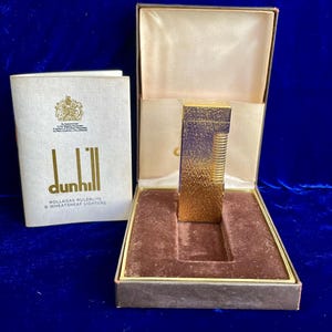 Encendedor vintage Dunhill Rollagas Gold Works, 99,9 % nuevo, garantía de 1 año