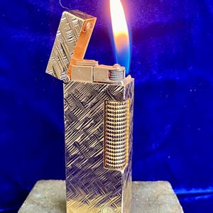 Vintage Rollagas Dunhill Feuerzeug Mint Zustand Funktioniert 1 Jahr Garantie