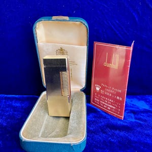 Vintage Gold Rollagas Dunhill Lighter Super Mint Condition Works 1 Year Warranty