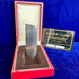 Vintage 925 Silber Oval Cartier Feuerzeug Mint Zustand Funktioniert 1 Jahr Garantie