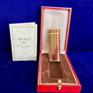 Seltene Vintage 18K Gold Roy King Cartier Feuerzeug Super Mint Zustand Funktioniert 1 Jahr Garantie