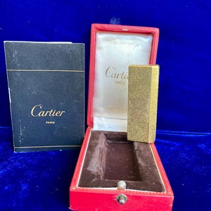 Vintage Cartier Lighter Gold Pentagon 99.9% New Condition Works 1 Year Warranty