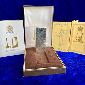 Vintage Dunhill Rollagas-aansteker zilver 99,9% nieuwstaat, werkt 1 jaar garantie