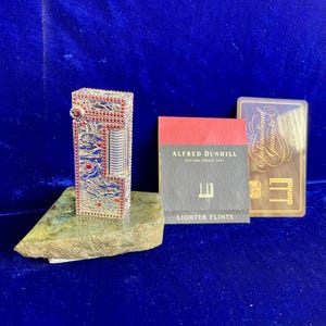 Vintage 925 Silver Dunhill Rollagas Lighter 99.9% New Condition Works 1 Year Warranty