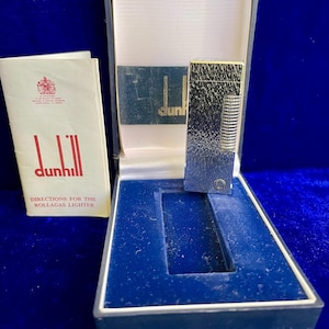 Vintage Silver Bark Dunhill Lighter 99.9% New Condition Works 1 Year Warranty