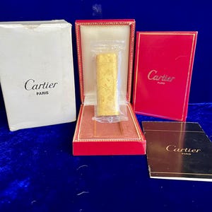 ヴィンテージ カルティエ ライター ゴールド ブラッシュド 新品未開封 中古品