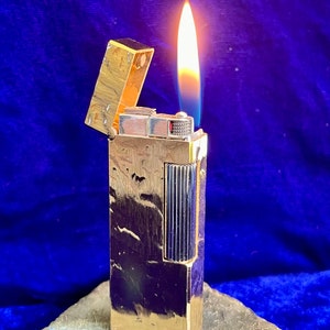 Vintage Dunhill-aansteker Rollagas Gold, supernieuwstaat, werkt 1 jaar garantie