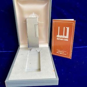 Vintage Silver Rollagas Dunhill Lighter Super Mint Condition Works 1 Year Warranty