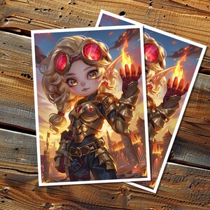 Art manches style Candra Chibi, impression numérique personnalisée manches Art, taille Standard ou japonaise, téléchargement numérique