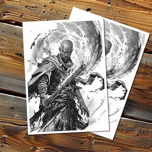 Art de manches de style bande dessinée Teferi, impression numérique personnalisée manches Art, taille Standard ou japonaise, impression numérique de haute qualité, téléchargement