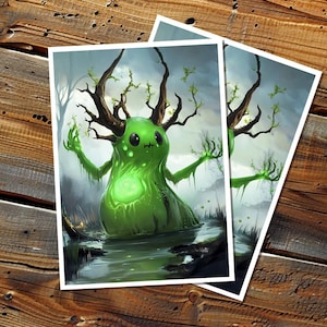 Muldrotha The Gravetide Chibi Style manches Art, impression numérique personnalisée manches Art, taille Standard ou japonaise, téléchargement numérique