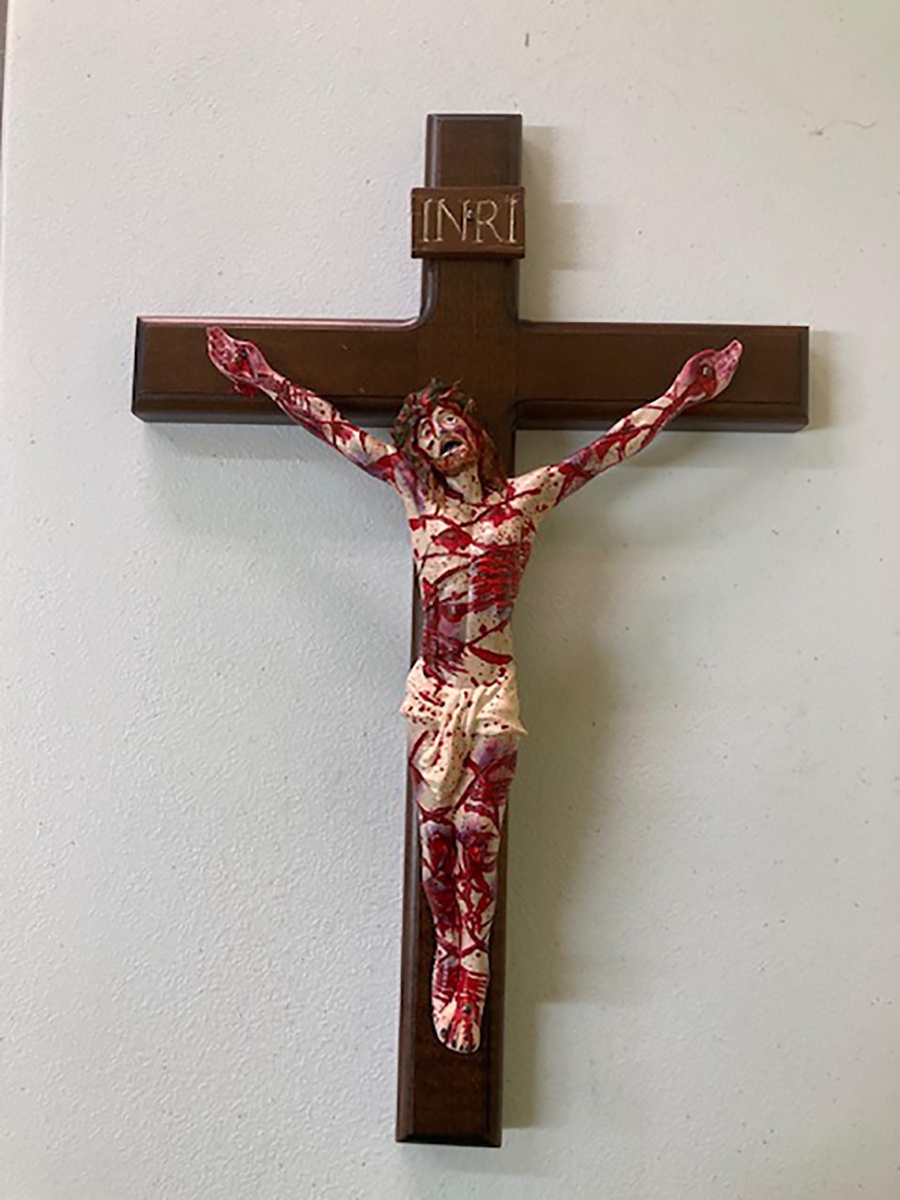 Uniquely Hand-crafted Agonizing Crucifix: Realistic Passion of