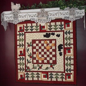 Cozy Cabins Quilted Table Topper Pattern