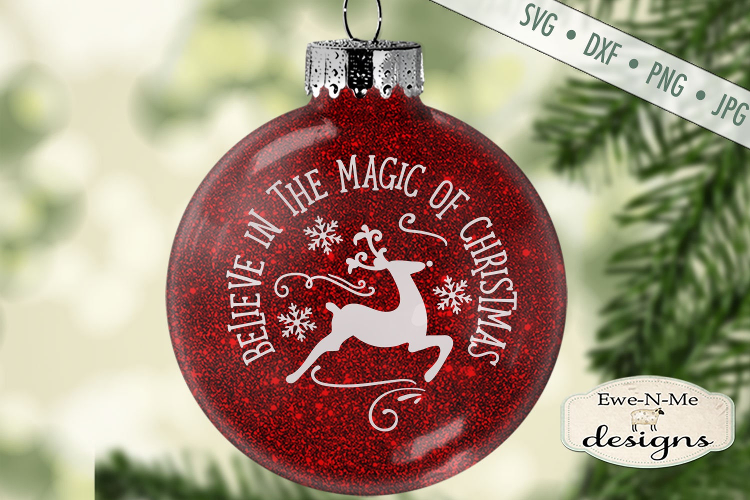 Christmas Ornament SVG Bundle - christmas svg - ornament svg - Glitter